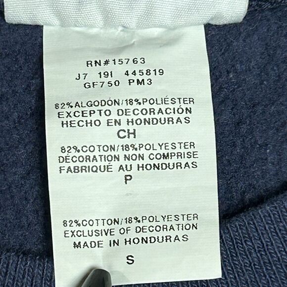 VTG Champion Reverse Weave Women's Small Blue Sweatshirt 90s Spellout Logo Y2K - Picture 6 of 6